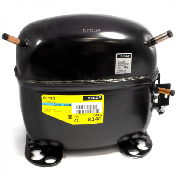 Compresor Secop SC12G R134A 220v 1/3cv Alta Temperatura 12,87cm3