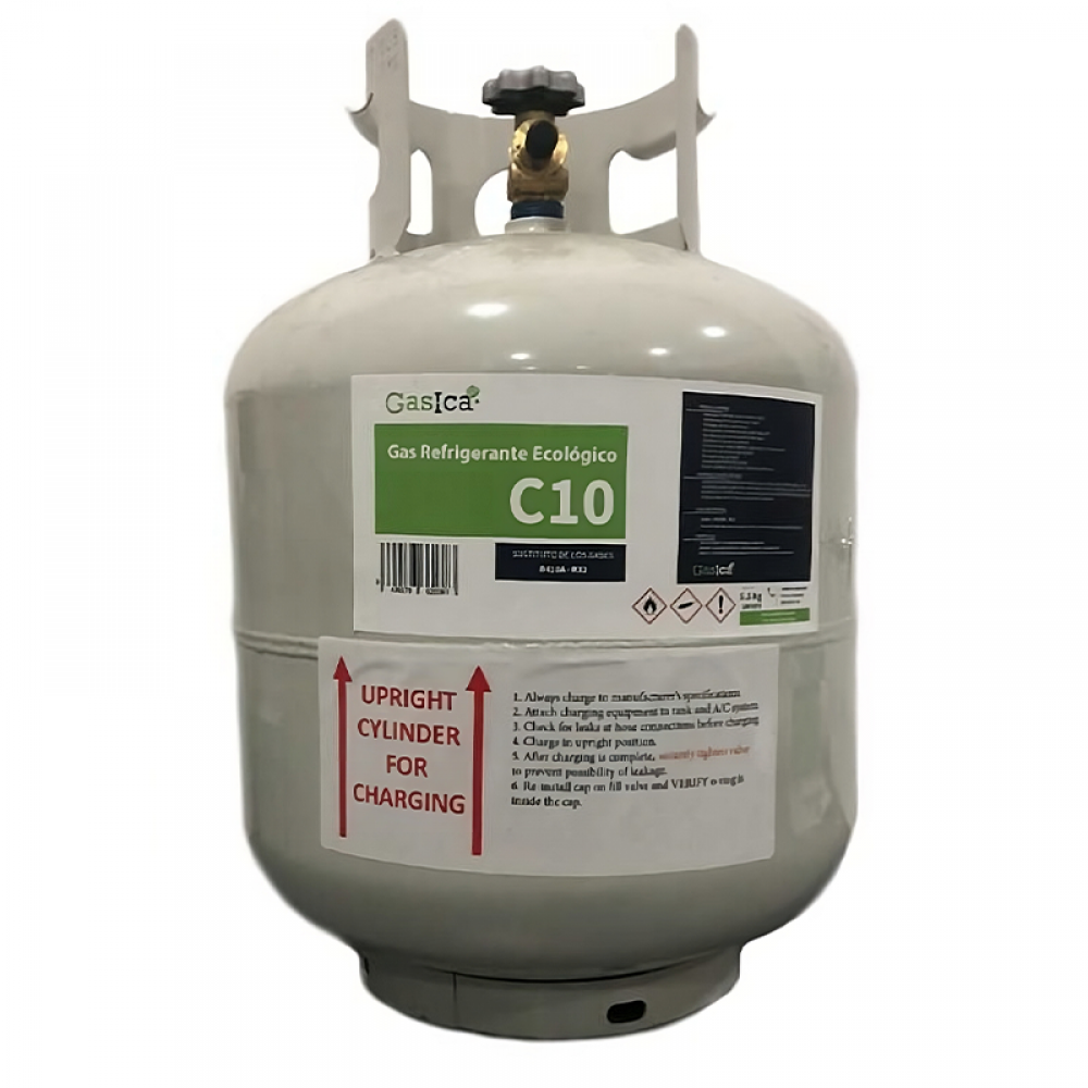 1 Botella Gas Ecologico Gasica C10 5,5Kg R410A Y R32 Equivalencia 11Kg freeze