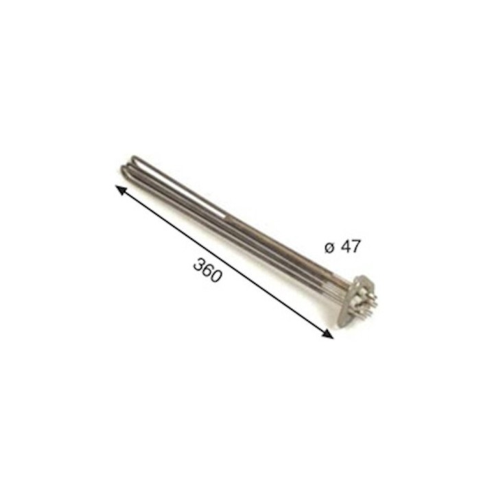 Resistencia Lavaplatos compatible con Zanussi L360mm 12000w 220/380v
