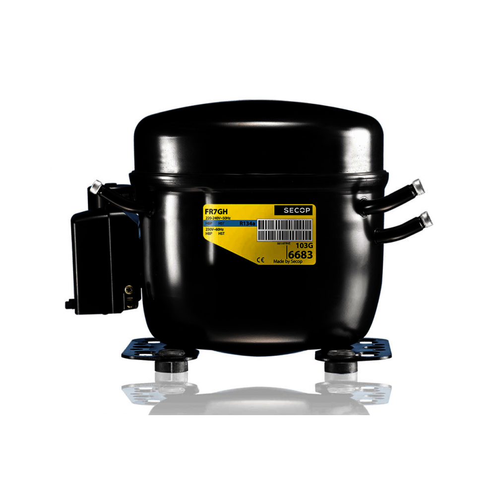Compresor Secop Fr10G LMHBP R134A 220v 1/4cv Alta Baja Temperatura 9,05 cm3