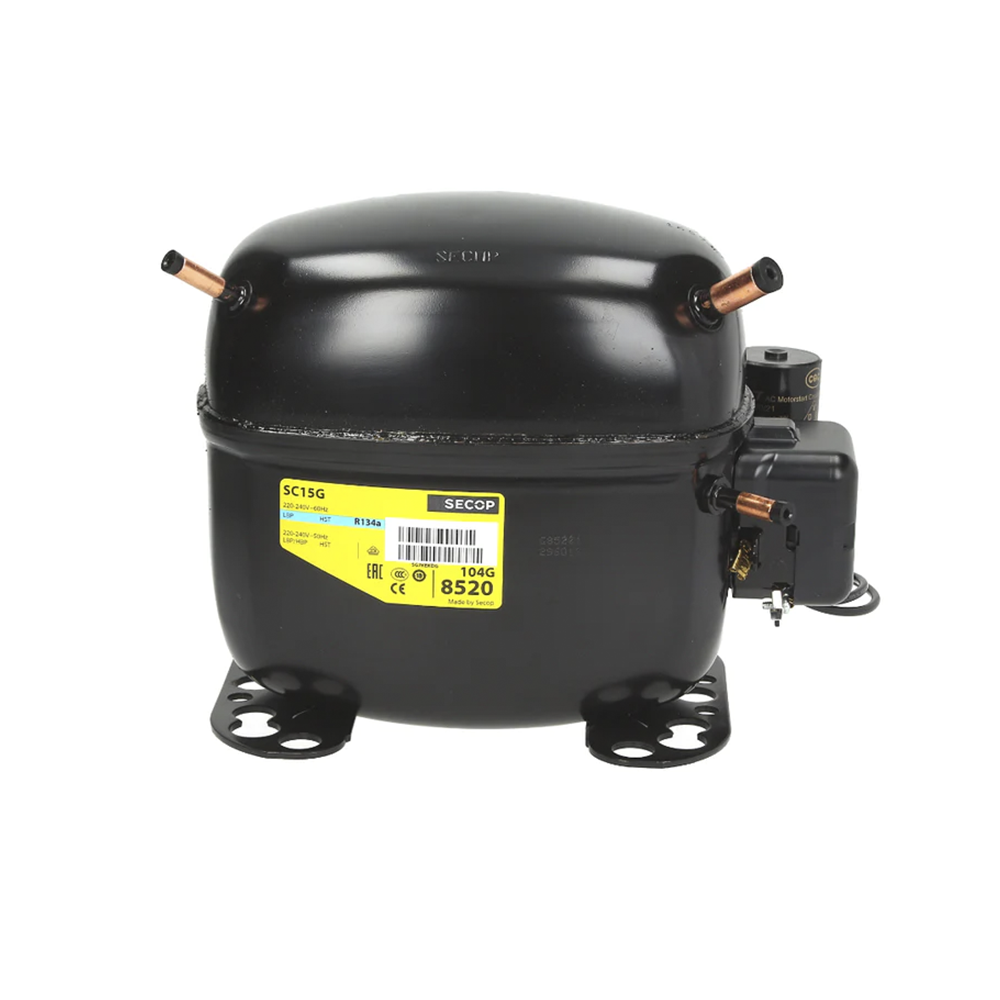 Compresor Secop SC15G R134A 220v Alta Temperatura 15,28cm3