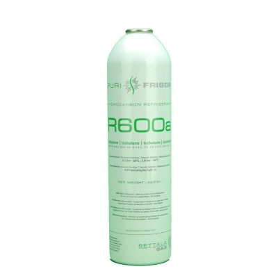1 Botella Gas Refrigerante R600a 420Gr Isobutano Freeze