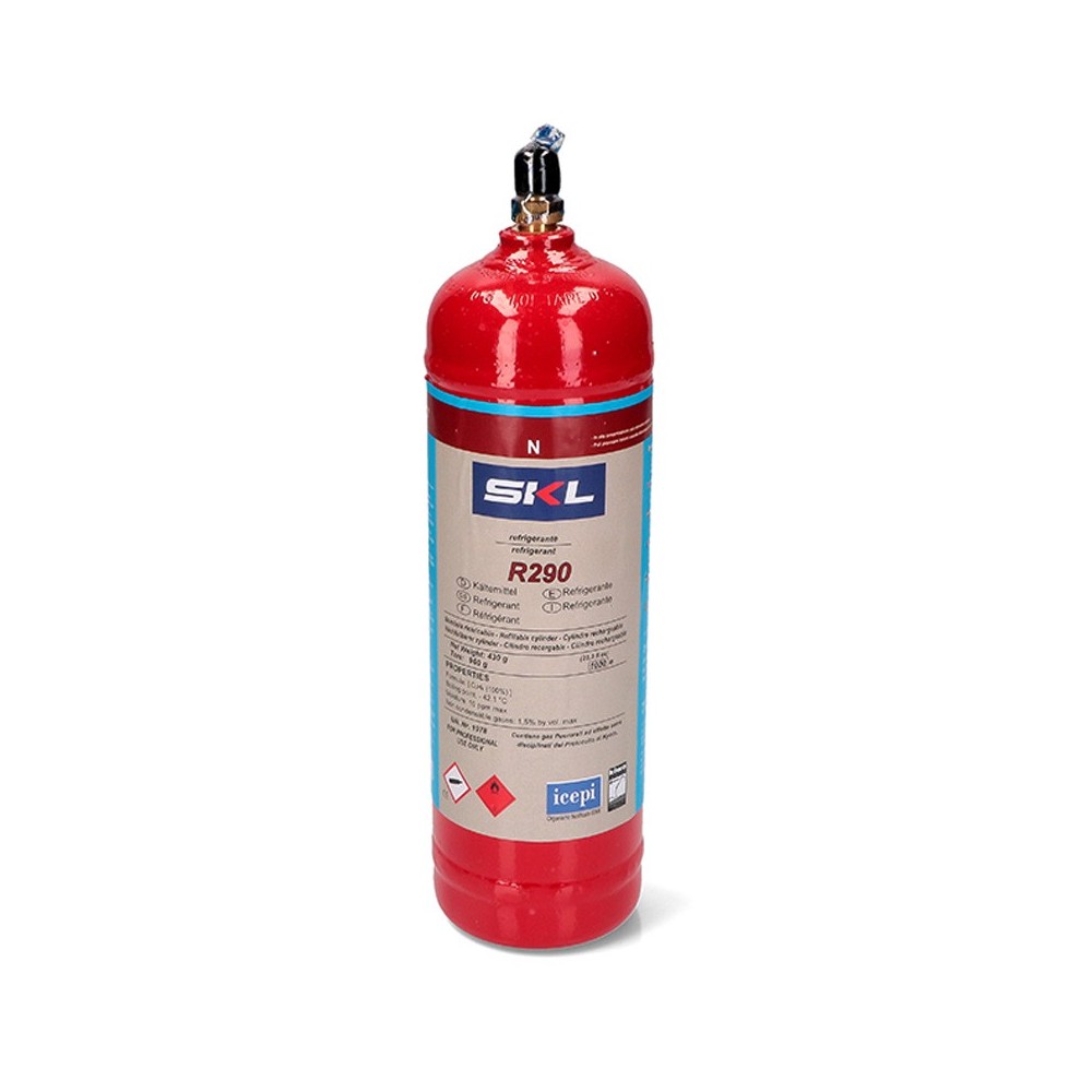 1 Botella Gas Refrigerante R290 370Gr Propano Freeze Organico