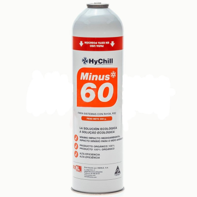 3 Botellas Gas Minus 60 350Gr + Valvula + Manguera Sustituto R32, R410A Freeze Organico