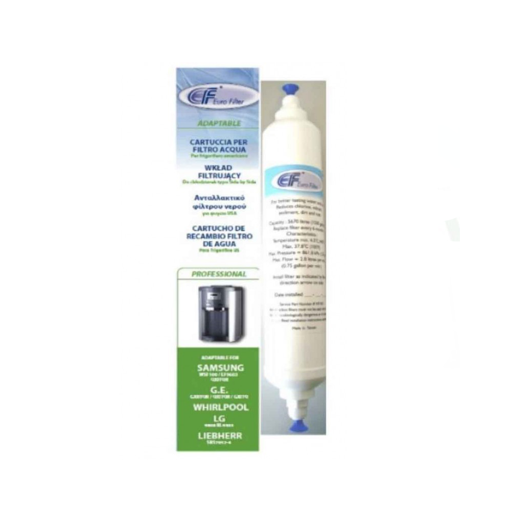 Filtro Agua Frigo Americano 25x 5 cm compatible con Liebherr Samsung Whirlpool Lg