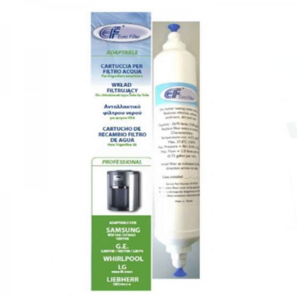 Filtro Agua Frigo Americano 25x 5 cm compatible con Liebherr Samsung Whirlpool Lg