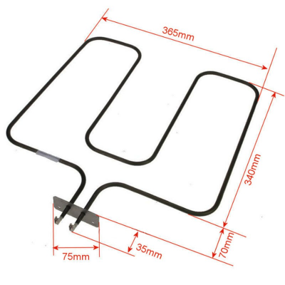 Resistencia Horno compatible con Beko Arcelik 1200w 220v 262900099