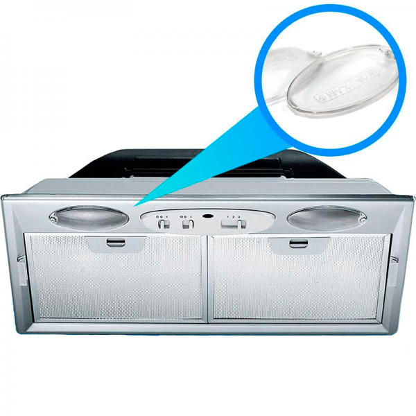 2 Deflectores Campana Mepansa compatible con  Beko Aeg Faber 100x54mm 1330058595 Standard
