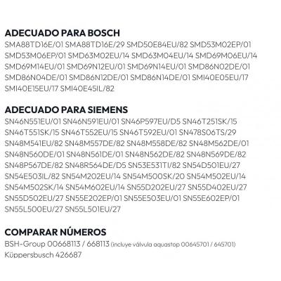 Tubo Entrada Aquastop Lavavajillas Bosch 668113
