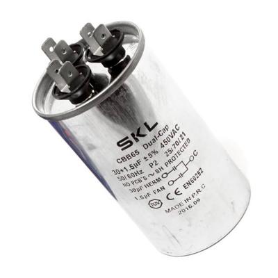 Condensador 30 + 1,5µf 450v Trabajo Aire Acondicionado Metalico Standard