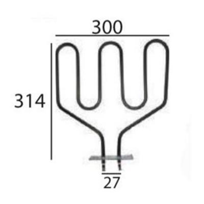 Resistencia Horno Corbero Grill 220v Adaptable Aeg Zanussi 1300w