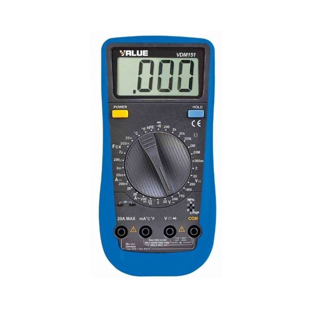 MultiMetro Digital De 0 C A 40 C Con Proteccion Sobrecarga