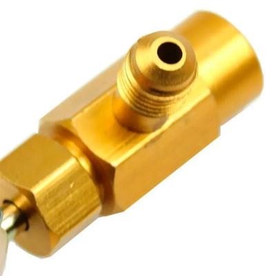 Valvula Llave Gasica YF, D2 y V2 Hembra 12x1,5mm Roscar Derecha x 1/4 Sae Macho