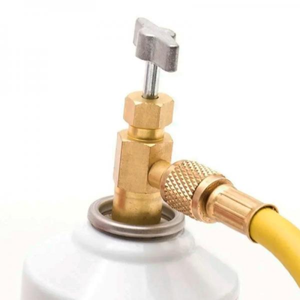 Valvula Llave Gasica YF, D2 y V2 Hembra 12x1,5mm Roscar Derecha x 1/4 Sae Macho