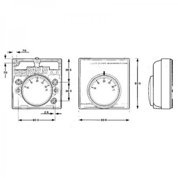 Termostato Ambiente Honeywell T6360A1079 Calefaccion Refrigeracion