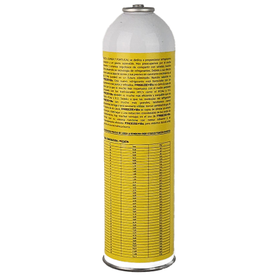 1 Botella Gas Refrigerante Freeze +12a 420Gr + Valvula Organico Sustituto R12, R134A
