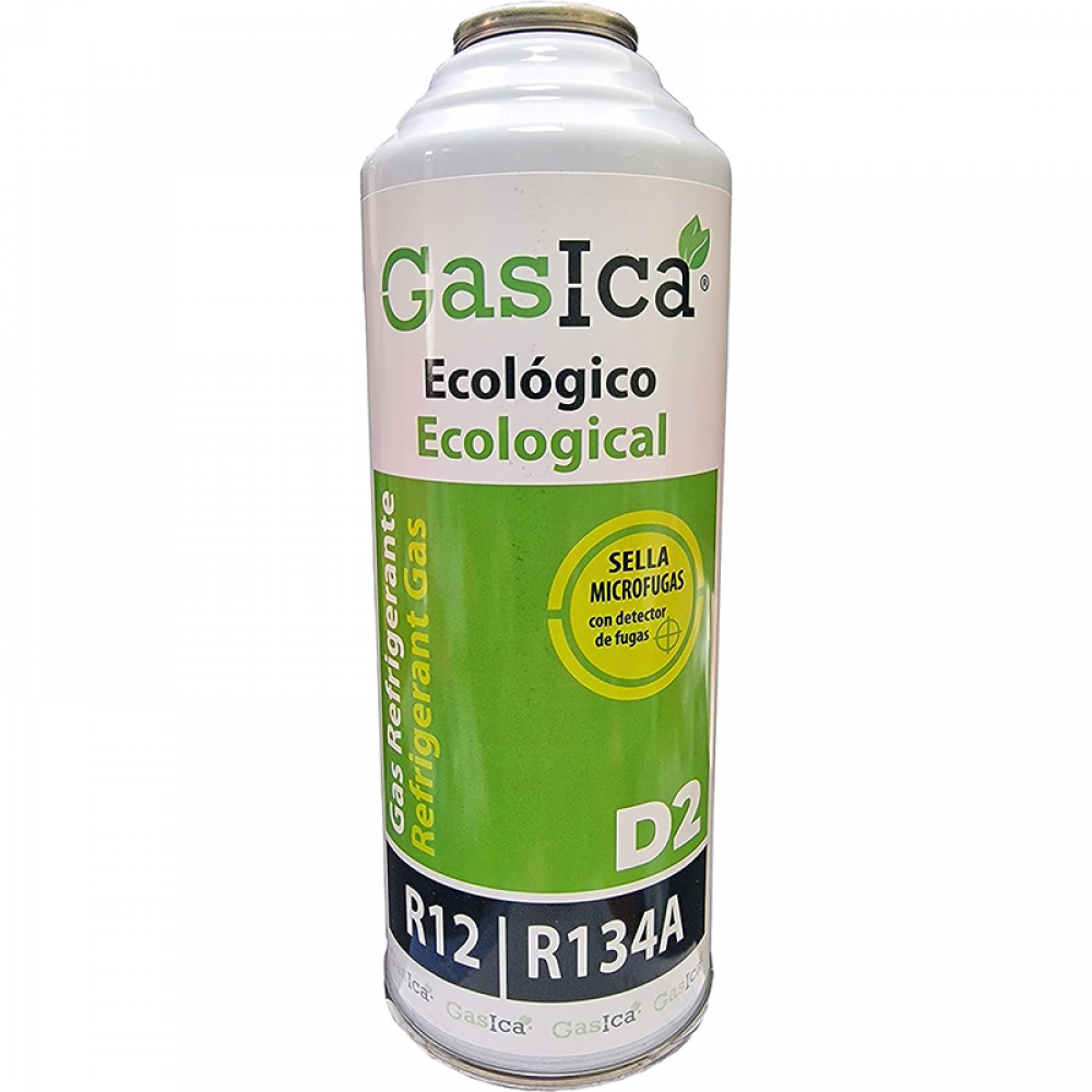 1 Botella Gas Gasica D2 226g Alternativo R12, R134A Freeze