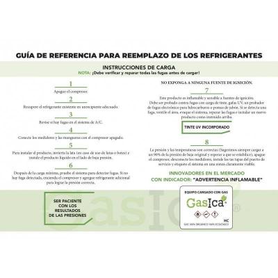 1 Botella Gas Gasica V2 226Gr + Valvula Alternativo R22, R32, R407C, R410A Freeze