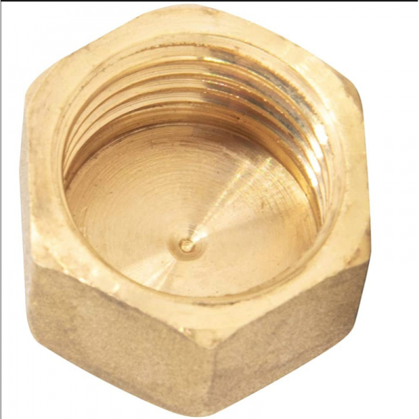 Tapon Laton Hembra 3/8 SAE Aire Acondicionado