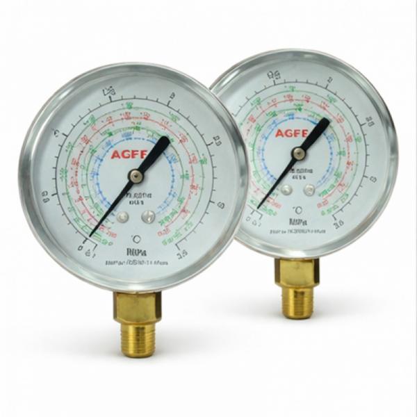 Manometro Baja Temperatura R22, R134A, R407C/b63mm Sin Puente