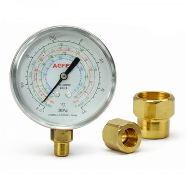 Manometro Baja Temperatura R22, R134A, R407C/b63mm Sin Puente