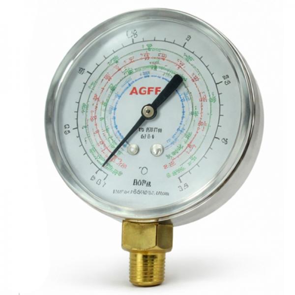 Manometro Baja Temperatura R410A 63mm Sin Puente