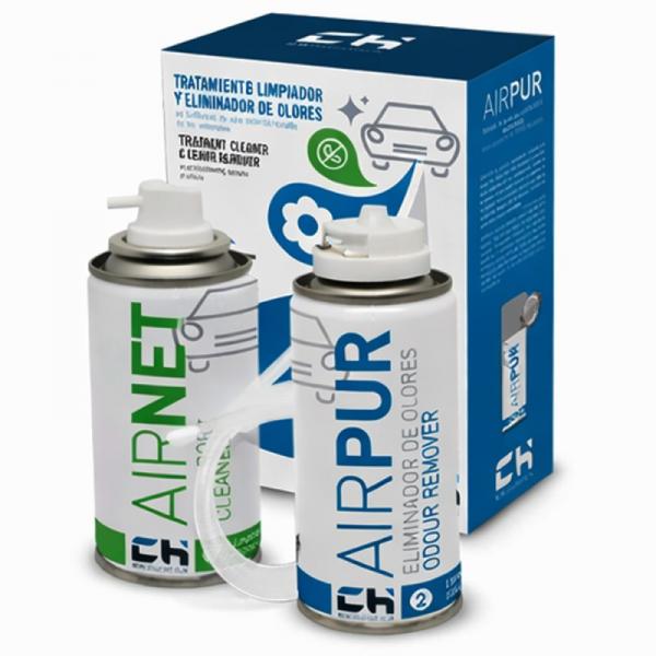 Airnet + Airpur Limpiador Eliminador Olores Aire Acondicionado Coche