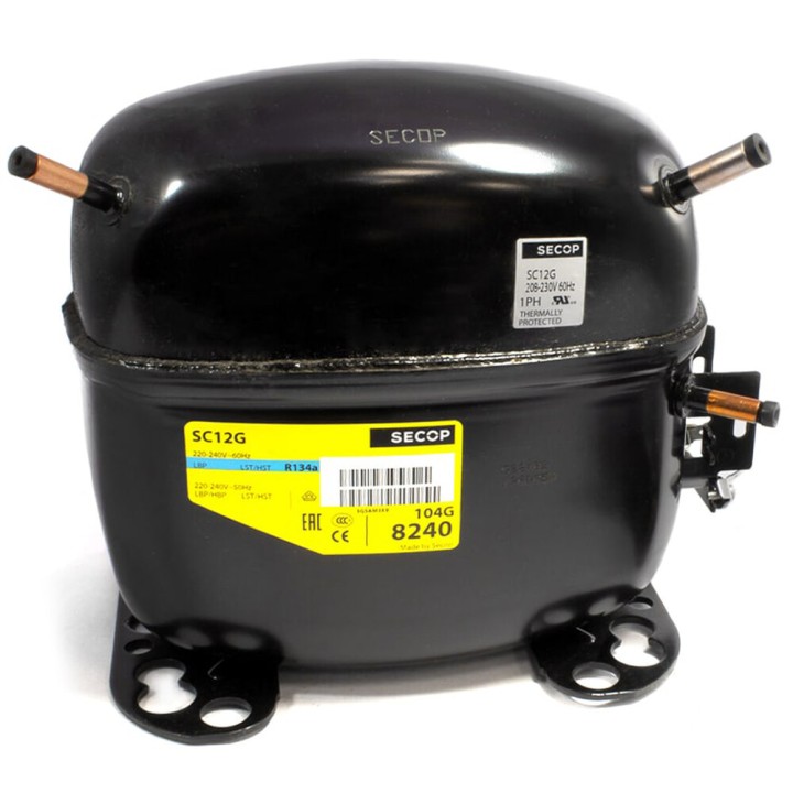 Compresor Secop Alta Temperatura Sc12G 12.87Cc R134A 1/3cv
