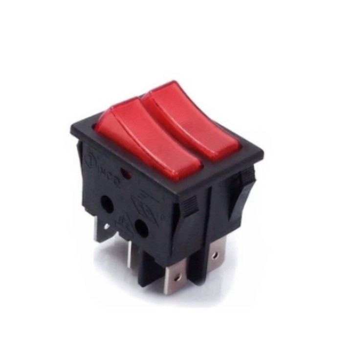Interruptor Doble Piloto Rojo 16A 250v Swich