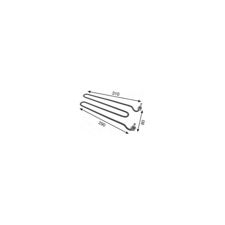 Resistencia Lavavajillas 2000w 290X80mm Lavaplatos Faema Industrial