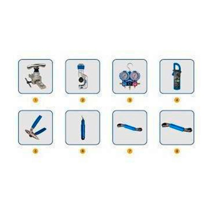 Kit Completo Herramienta Avanzado Instalador Aire Acondicionado