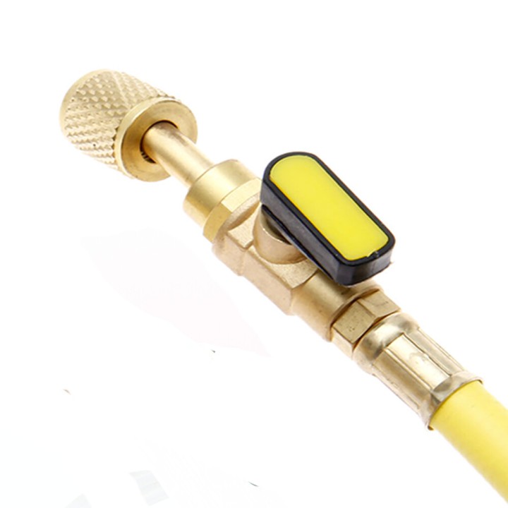 Manguera 1/4 x 5/16 150Cm Carga De Gas Aire Acondicionado Amarillo