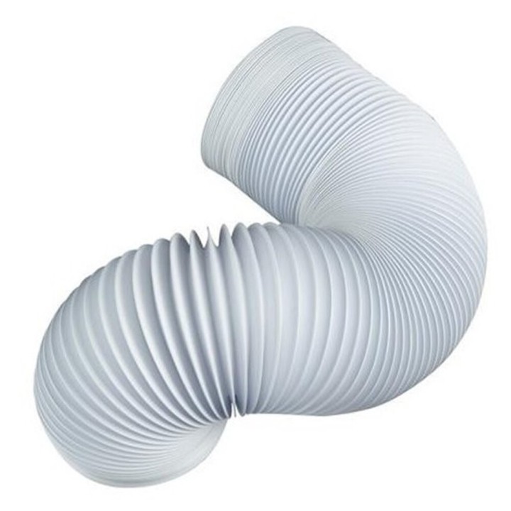 Tubo Evacuacion vapor Secadora Aire Acondicionado 3000X90mm Blanco Flexible