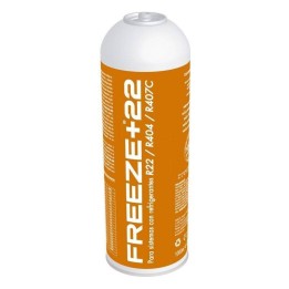Botella Gas Refrigerante Freeze +22 400Gr Organico Sustituto R22/R404/R407C/