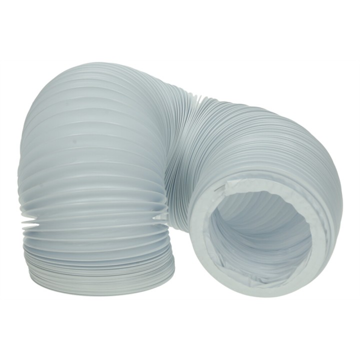 Tubo Evacuacion vapor Secadora Aire Acondicionado 3000X80mm Blanco Flexible