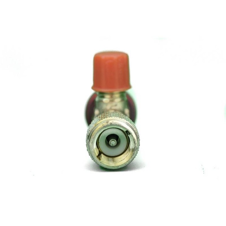 Valvula Carga Botella Gas Refrigerante 1/4 m 5/16 H Aire Acondicionado