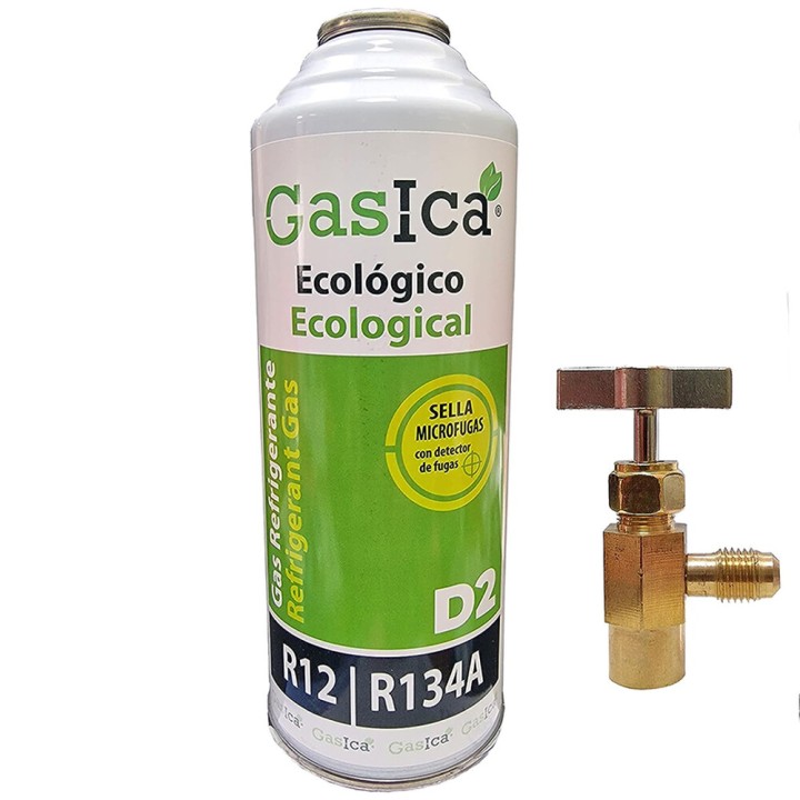 Gas Ecologico D2 312G Mas Valvula Sustituto R12/R134A