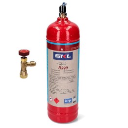 Gas Refrigerante R290 + Valvula 370Gr Propano Envase Desechable