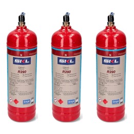 Pack 3 Gas Refrigerante R290 370Gr Propano Envase Desechable
