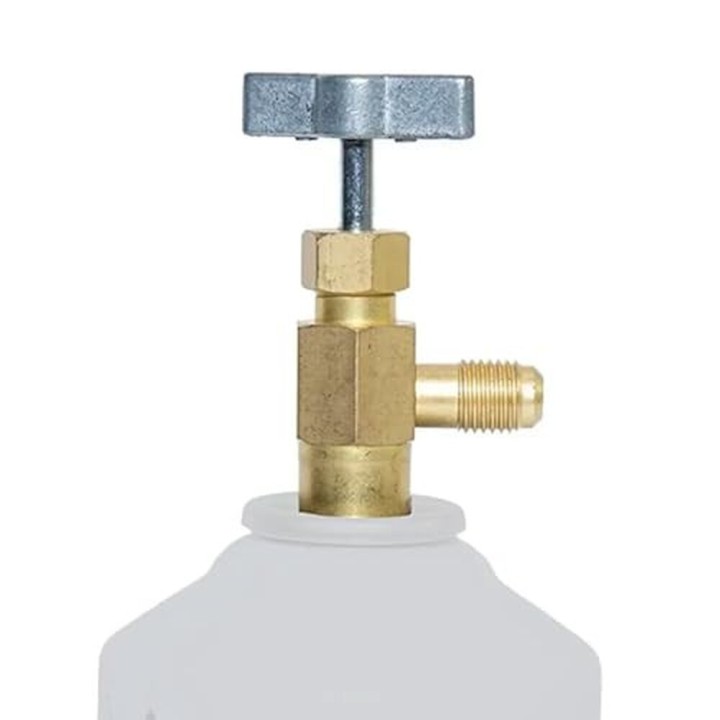 6 Botellas Gas Refrigerante Freeze +32 350Gr + Valvula Organico Sustituto R32/R410A
