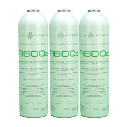 3 Botellas Gas Refrigerante R600 420Gr Isobutano