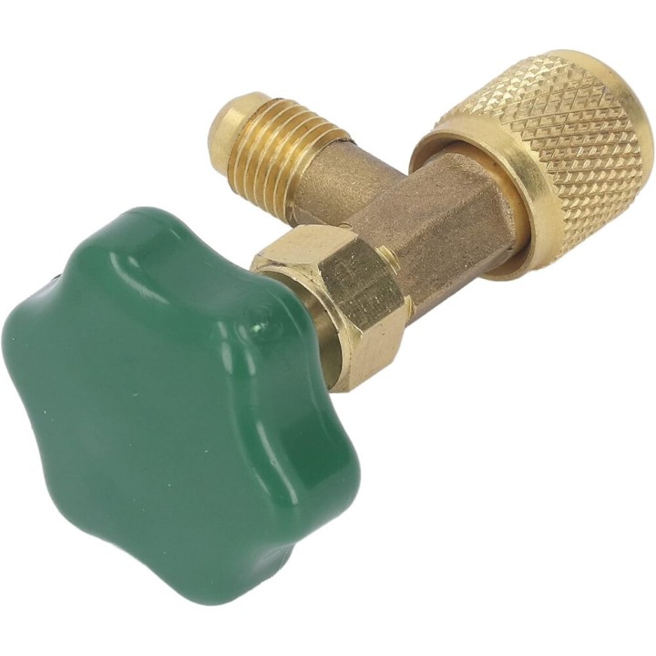 Llave Servicio Para Envases De Gas R600A 1/4 Sae X Hembra 1/4 Gas R600 Adaptador