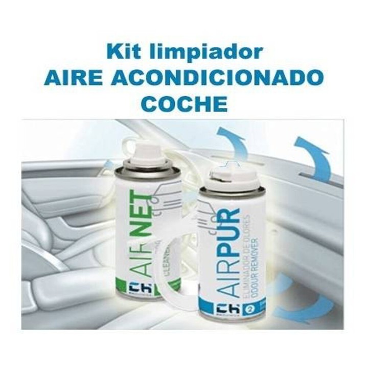 Airnet + Airpur LimpiadorEliminador Olores En Sistemas Aire Acondicionado Coche