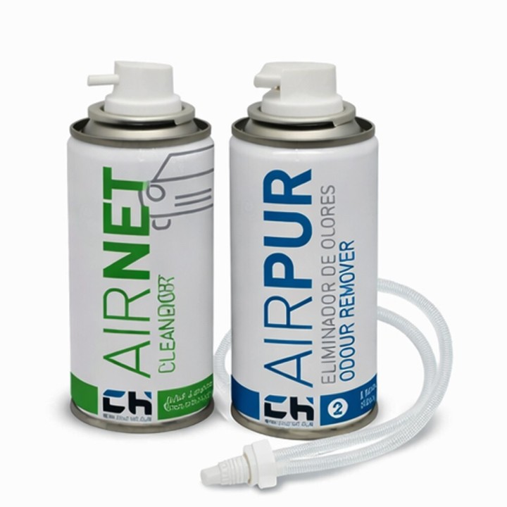 Airnet + Airpur LimpiadorEliminador Olores En Sistemas Aire Acondicionado Coche
