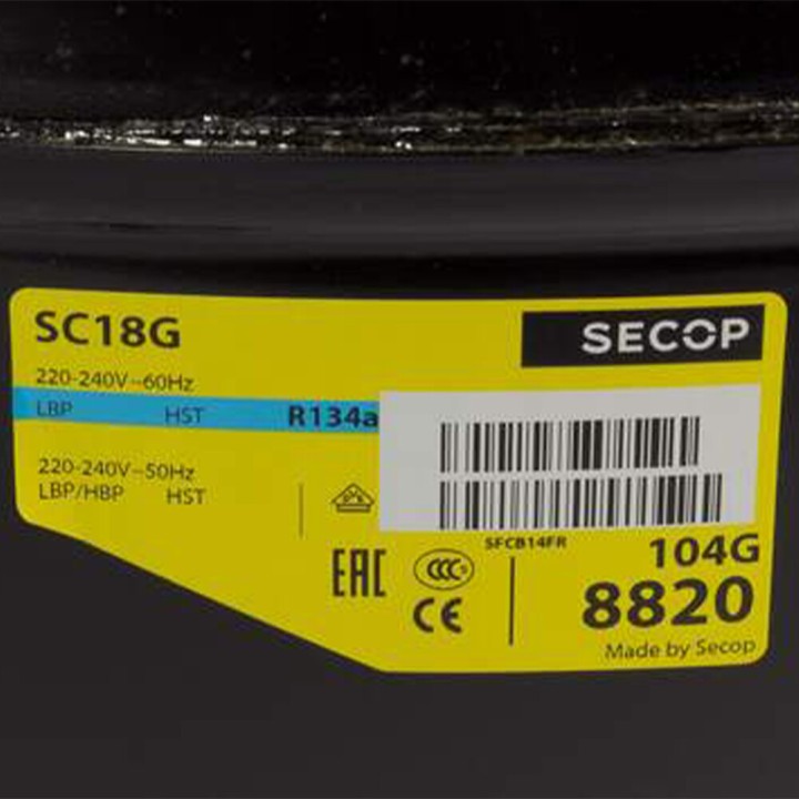 Motor Compresor Frigorifico Danfoss Secoop Sc18G Gas R134A Nevera