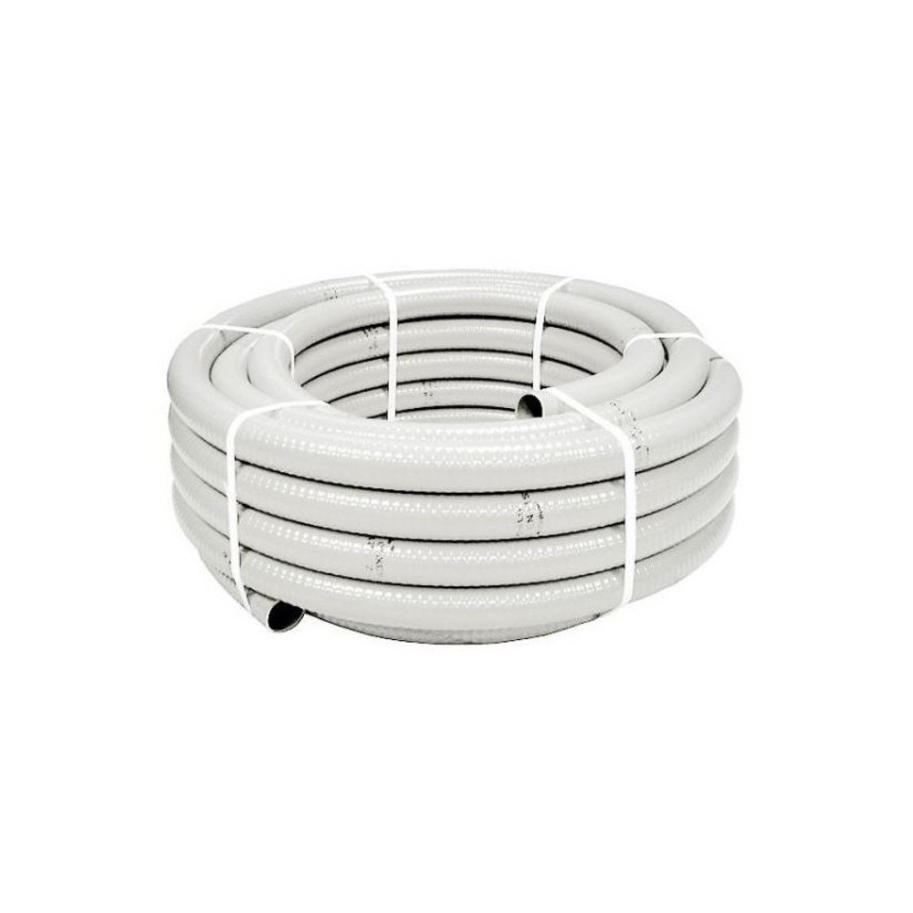 Tubo Drenaje Pvc A/A 25X20 Blanco 25 Metros