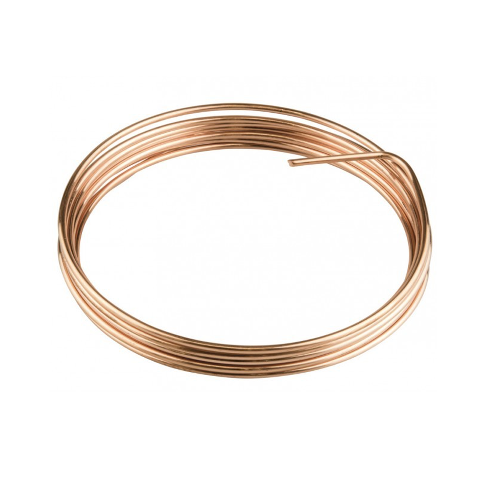 Tubo Cobre Capilar Rollo de 15mts 1,25 x 2,45mm