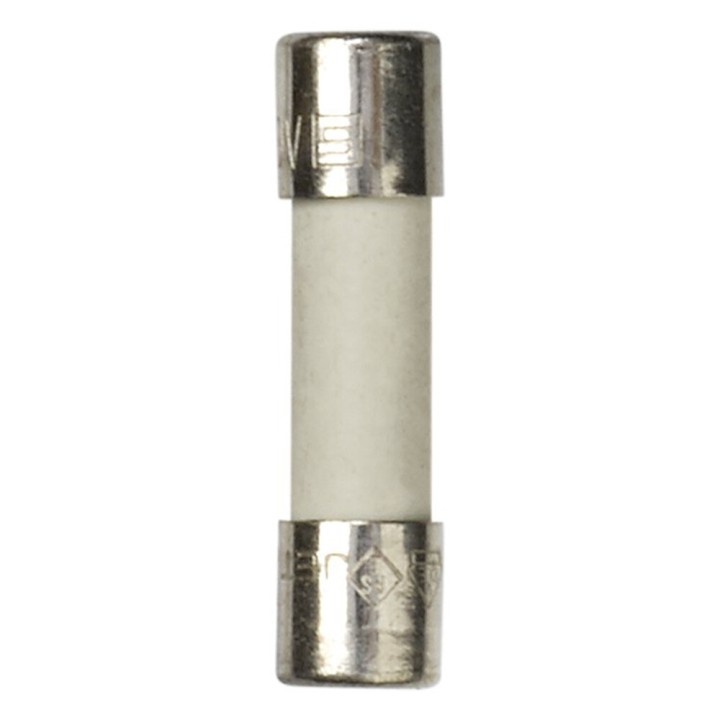 Fusible Microondas Estandard 5X20mm 6.3A Caja 10Unid. Ceramico
