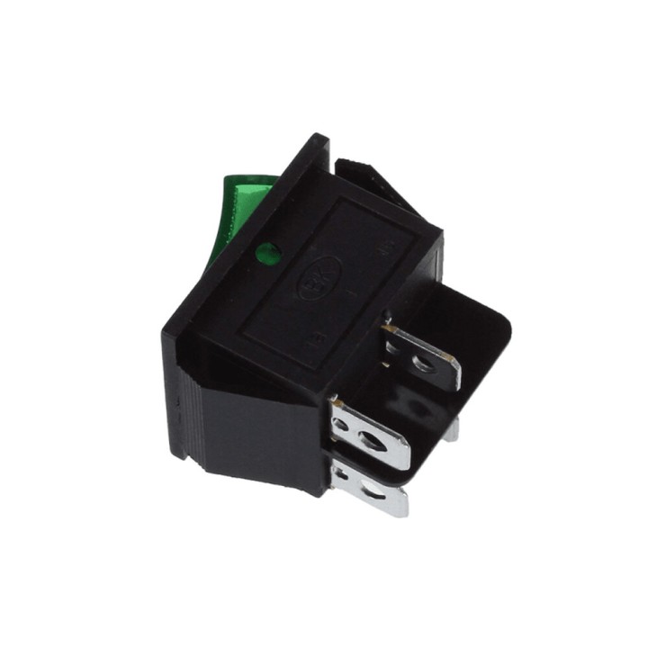 Interruptor Bipolar- Contantti 16A- 30X22 mm verde