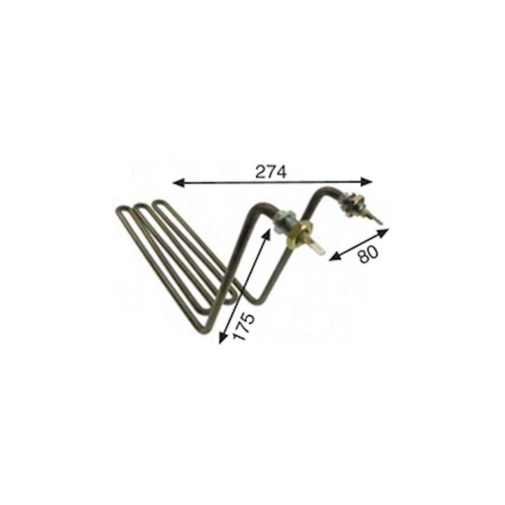 Resistencia Lavaplatos compatible con Zanussi Za-807 2000w 220v